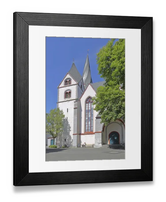 Framed Print : Gothic St. Clemens Church with twisted spire Landmark Framed Print : Gothic St. Clemens Church with twisted spire Landmark