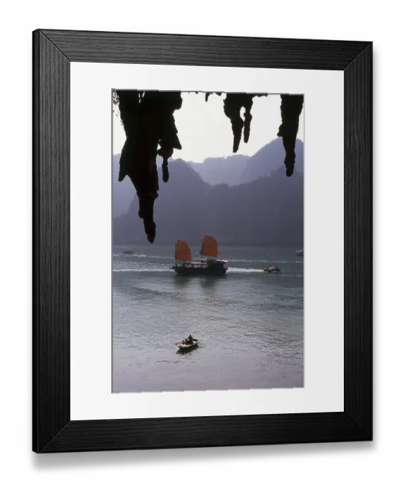 Framed Print : In Vietnamese ha long means descending dragon