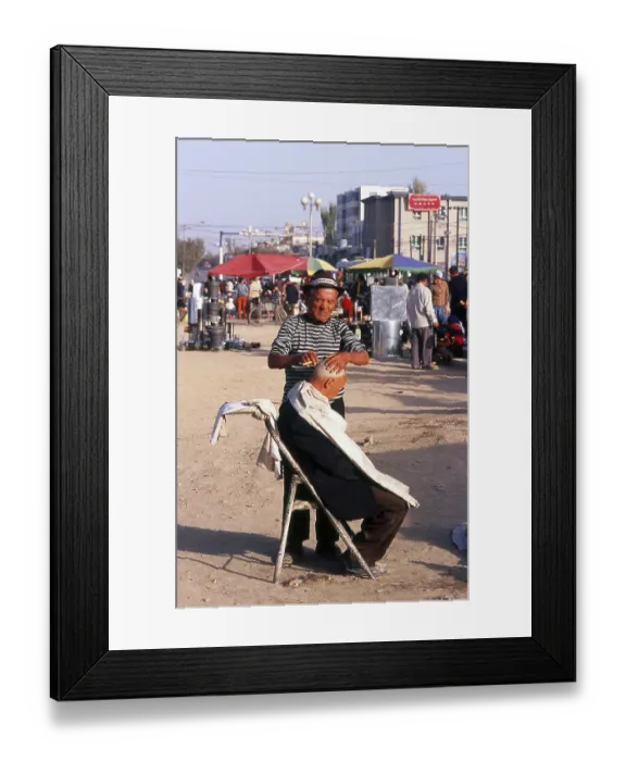 Framed Print : The ancient oasis town of Kuqa (Kuche)