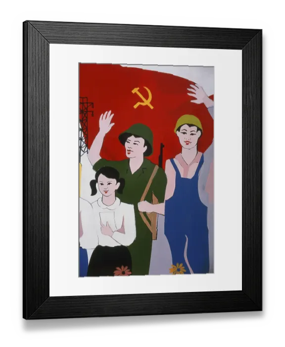 Framed Print : Socialist realism is a style of realistic art which was developed in the Soviet Union Framed Print : Socialist realism is a style of realistic art which was developed in the Soviet Union