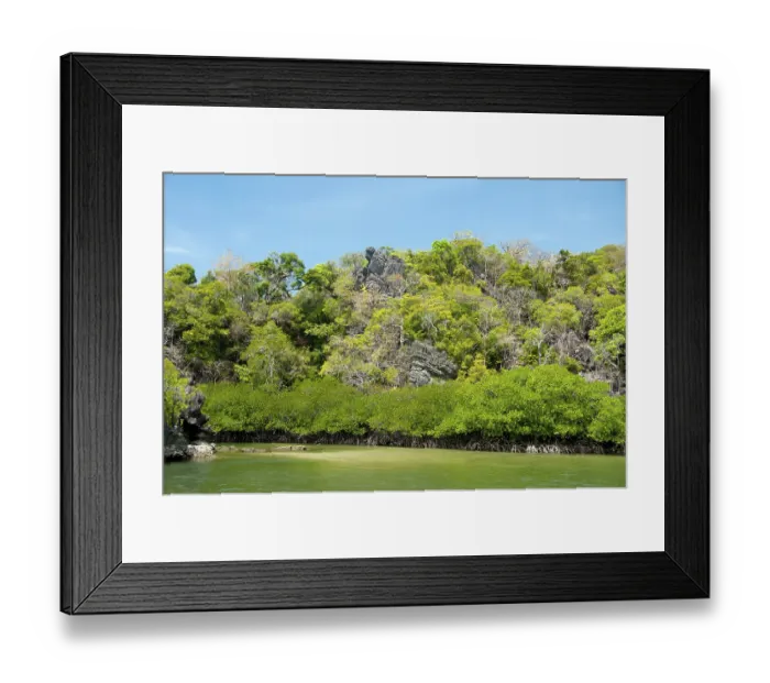Framed Print : Ao Pante Melaka is a long bay on the northwest shore of Ko Tarutao