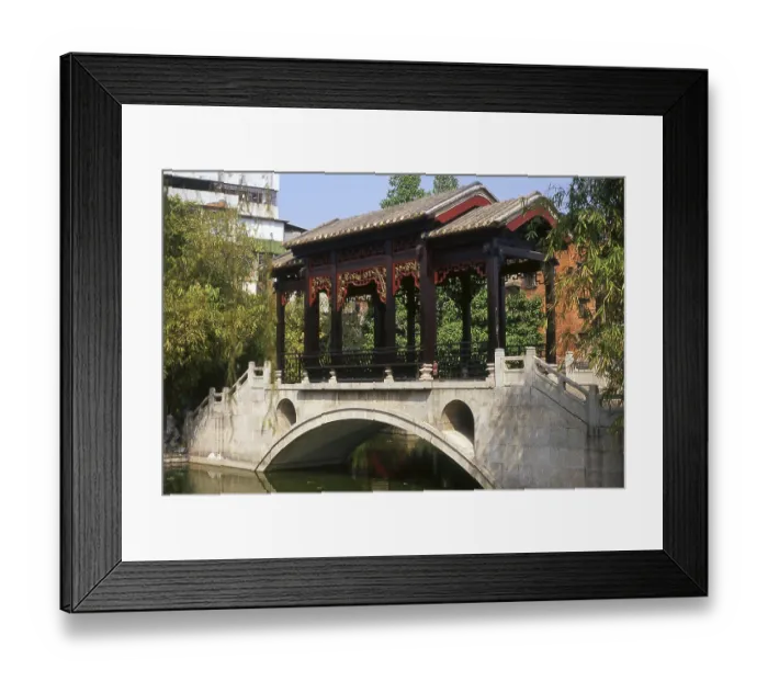Framed Print : Liang Yuan or Liang's Garden was built between 1796 and 1850 CE
