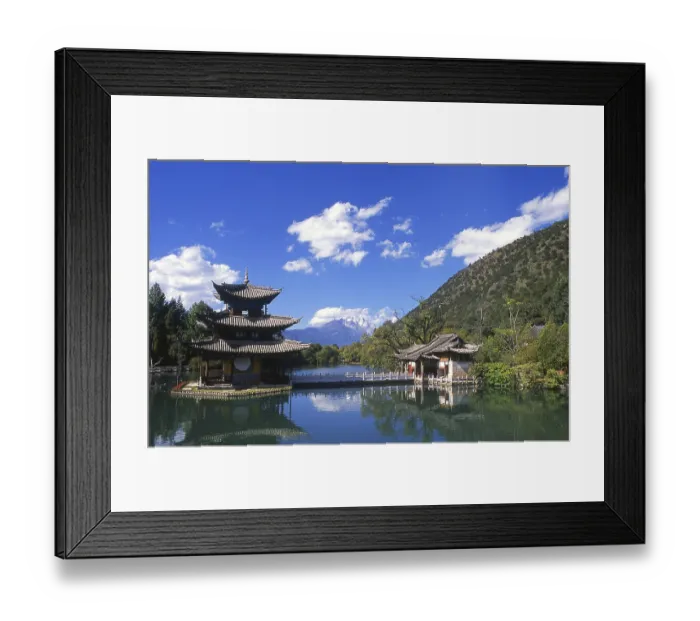 Framed Print : Black Dragon Pool, built in 1737 during the Qing period Framed Print : Black Dragon Pool, built in 1737 during the Qing period