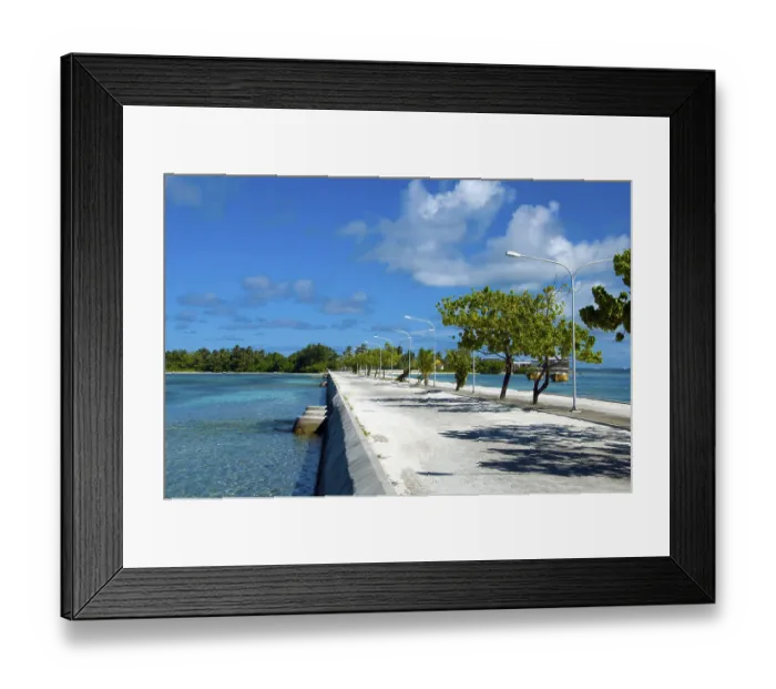 Framed Print : Gan is the southernmost island of Addu Atoll