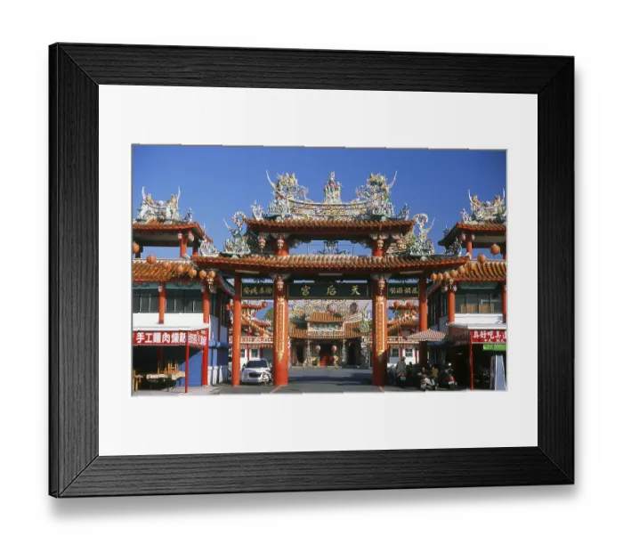 Framed Print : The Chengguangao Matsu Temple is dedicated to Matsu
