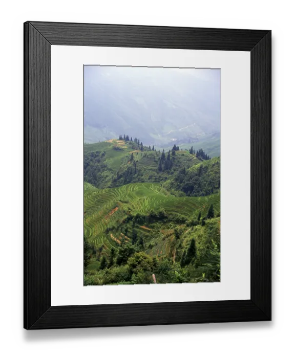Framed Print : Longji (Dragon's Backbone)