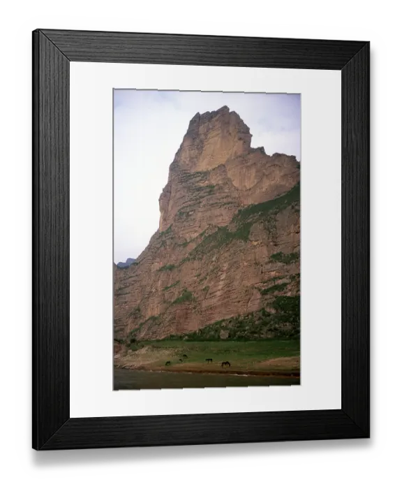 Framed Print : The Yellow River (Huang He), is the most important waterway in China