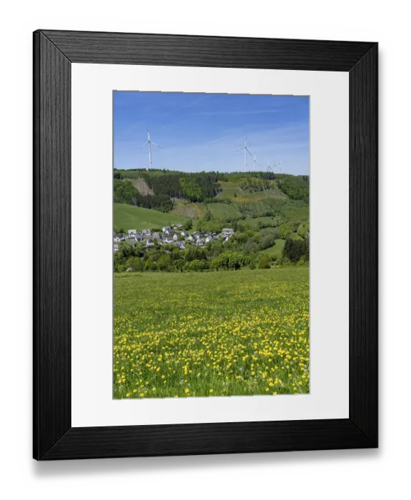 Framed Print : Brunskappel im Negertal, district of Olsberg in the Sauerland