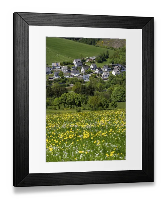 Framed Print : Brunskappel im Negertal, district of Olsberg in the Sauerland Framed Print : Brunskappel im Negertal, district of Olsberg in the Sauerland