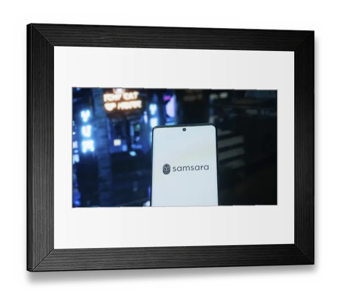 Framed Print : Dhaka, Bangladesh 04 May 2025: American cloud software company Samsara Inc