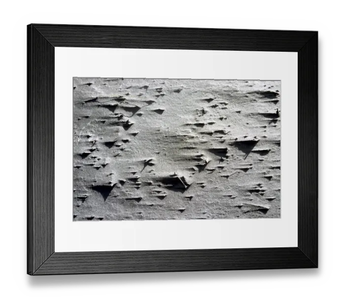 Framed Print : Structures in black lava sand