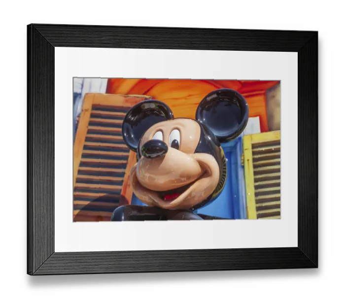 Framed Print : Mickey Mouse by Wald Disney, decoration