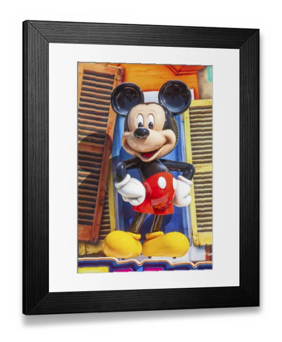 Framed Print : Mickey Mouse by Wald Disney, decoration