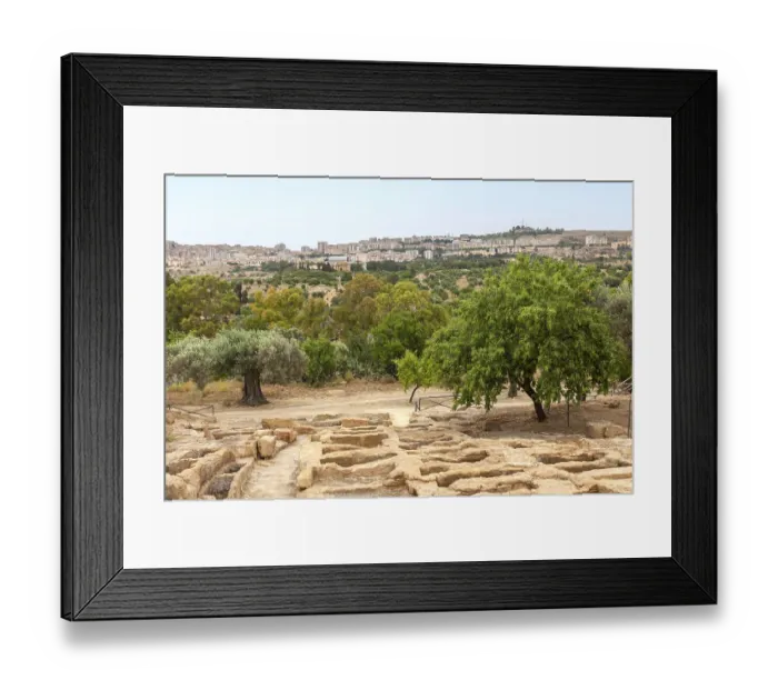 Framed Print : Tombs, royal necropolis, Valley of the Temples