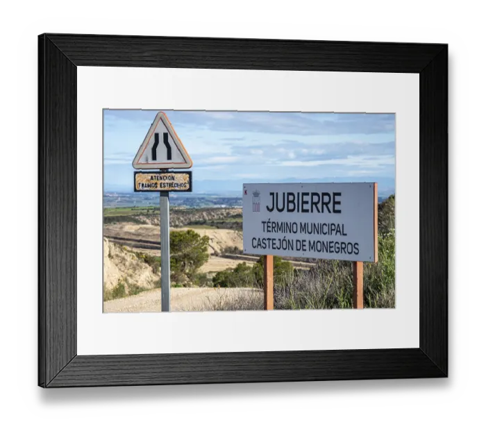 Framed Print : Gravel road Ruta Jubierre, desert