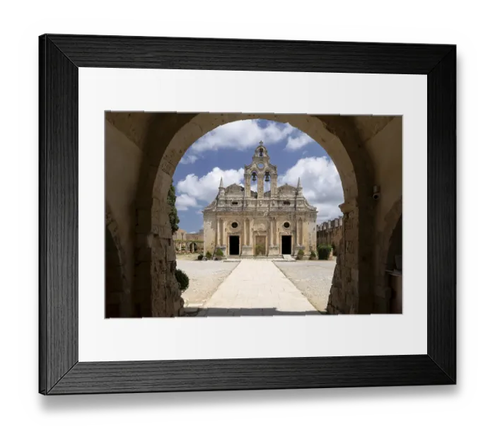 Framed Print : Arkadi Monastery, monastery church
