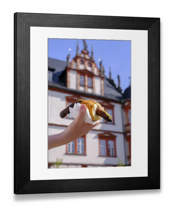 Framed Print : Coburg sausages, food, speciality Framed Print : Coburg sausages, food, speciality
