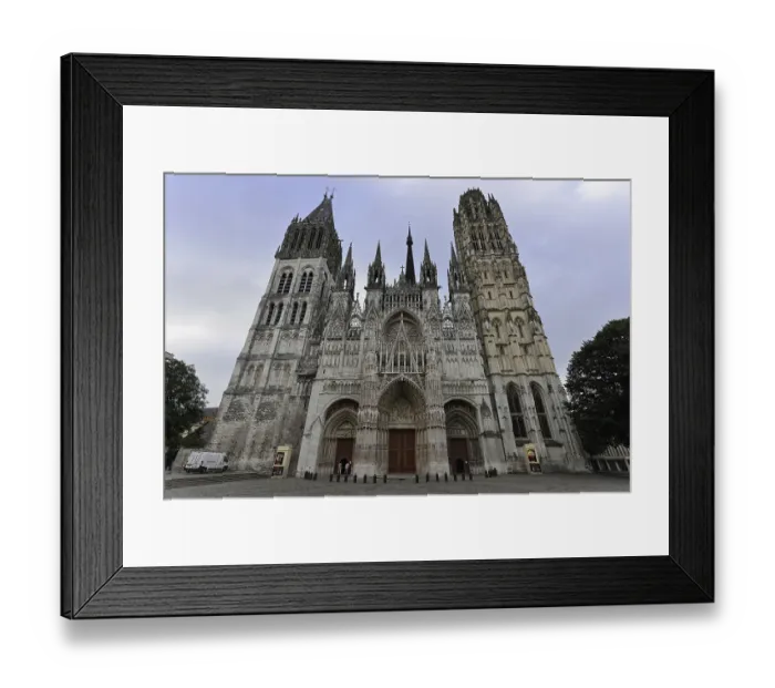 Framed Print : Rouen Cathedral, Rouen, Departement Seine-Maritime