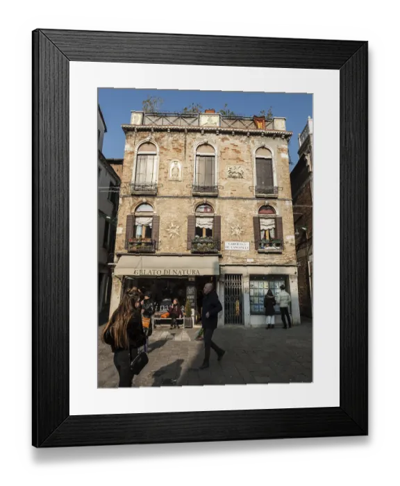 Framed Print : Historical buildings on embankment of gulf of Venice Framed Print : Historical buildings on embankment of gulf of Venice