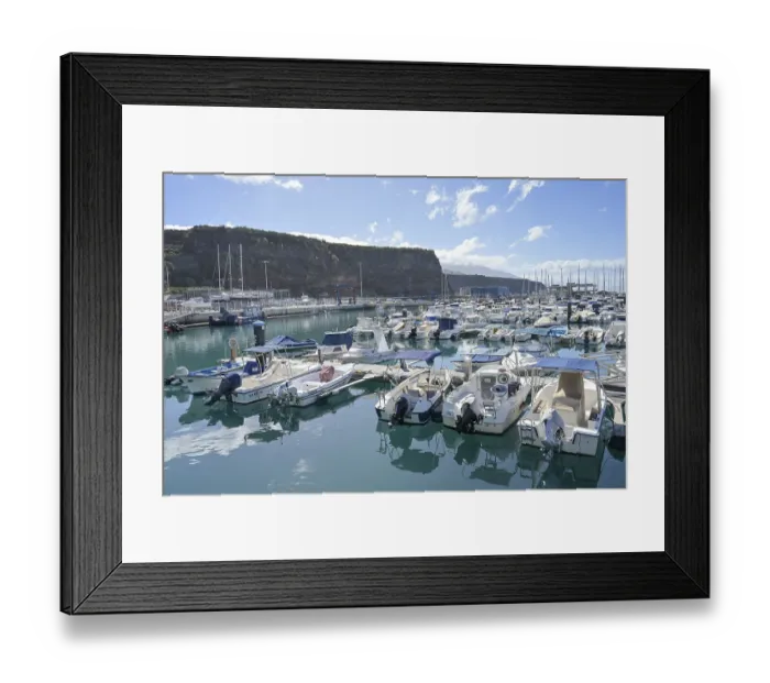 Framed Print : Marina, Puerto de Tazacorte, La Palma, Spain Framed Print : Marina, Puerto de Tazacorte, La Palma, Spain