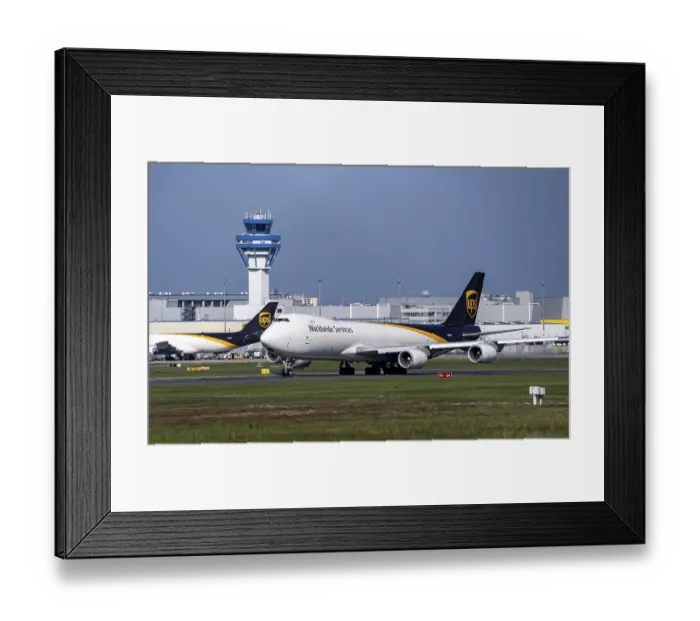 Framed Print : Cargo aircraft, UPS, Boeing 747-8F Framed Print : Cargo aircraft, UPS, Boeing 747-8F