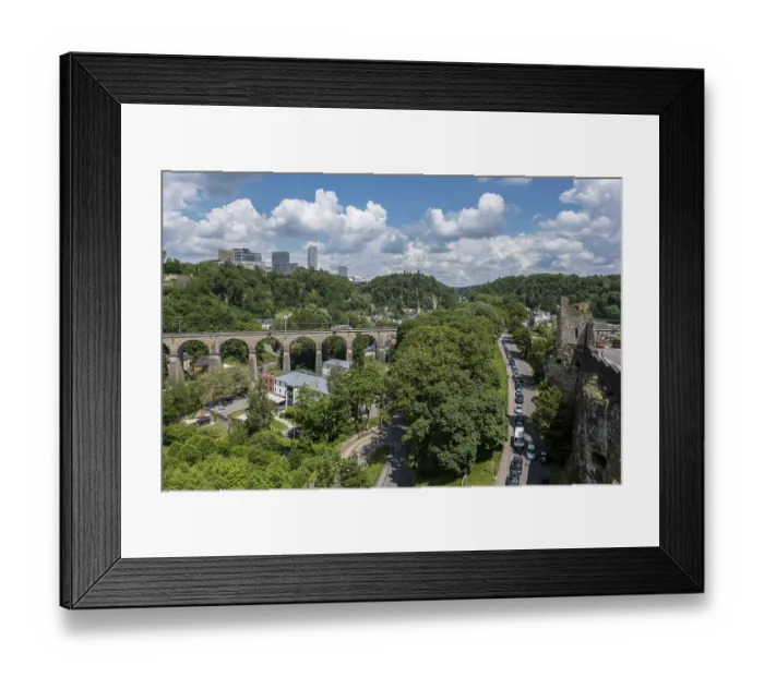 Framed Print : Viaduc Ferroviaire in Luxembourg