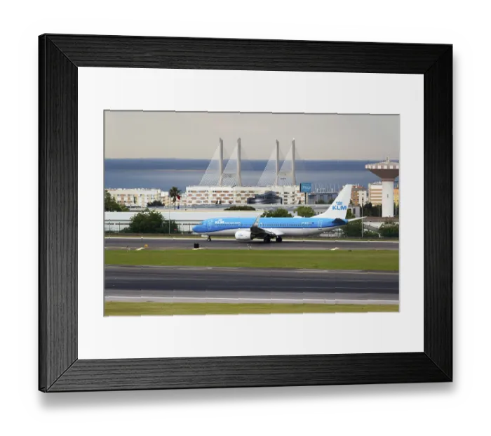 Framed Print : LISBON, PORTUGAL - MAY 1, 2025: KLM Royal Dutch Airlines Airplane Boeing 737 Taxiing at the Airport Framed Print : LISBON, PORTUGAL - MAY 1, 2025: KLM Royal Dutch Airlines Airplane Boeing 737 Taxiing at the Airport