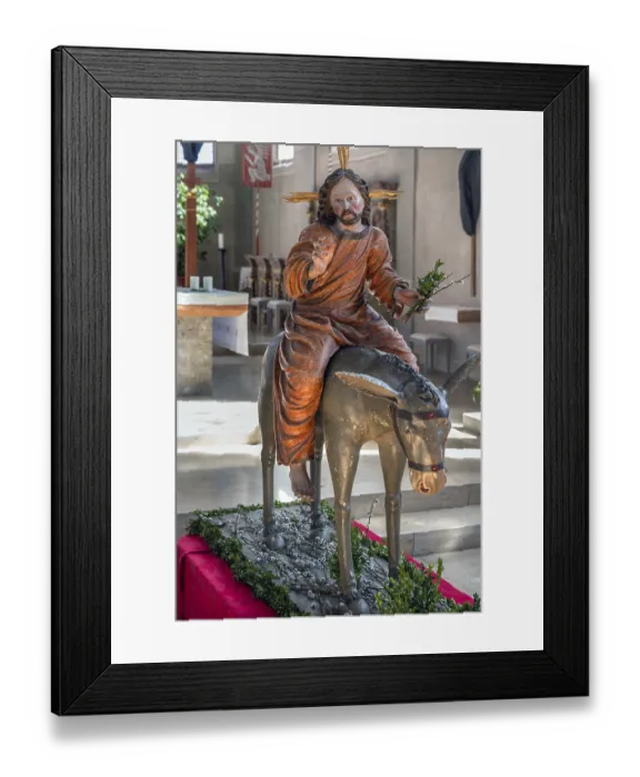 Framed Print : Palmesel in the parish church of St Nicholas