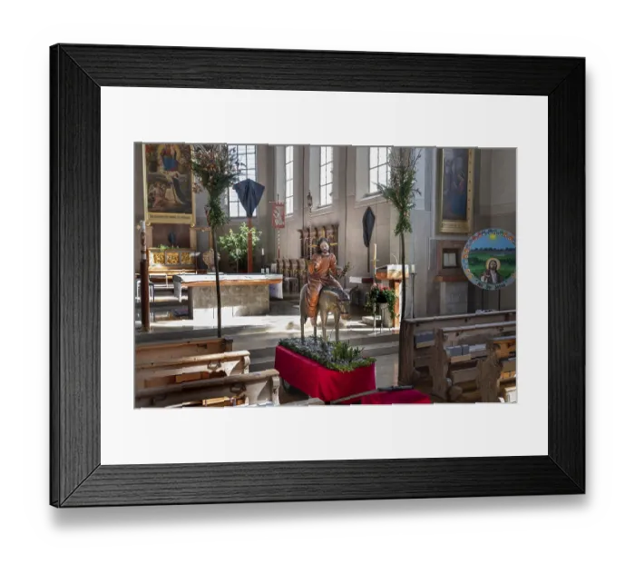 Framed Print : Palmesel in the parish church of St Nicholas