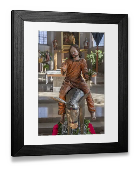 Framed Print : Palmesel in the parish church of St Nicholas Framed Print : Palmesel in the parish church of St Nicholas