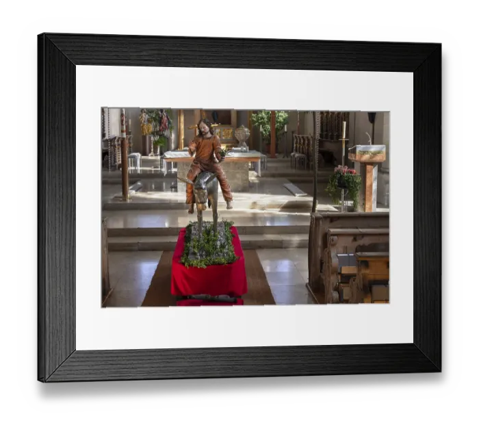 Framed Print : Palmesel in the parish church of St Nicholas