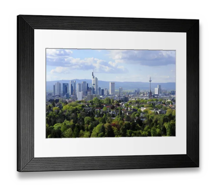 Framed Print : Skyline of the office and banking district