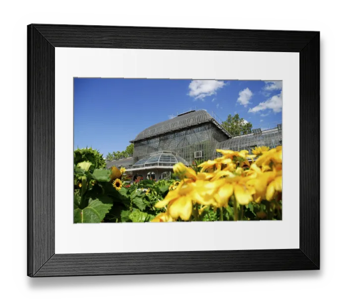 Framed Print : Entrance show house in the Palmengarten