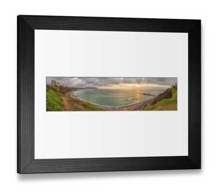 Framed Print : Coast, Panorama, Lima, Peru