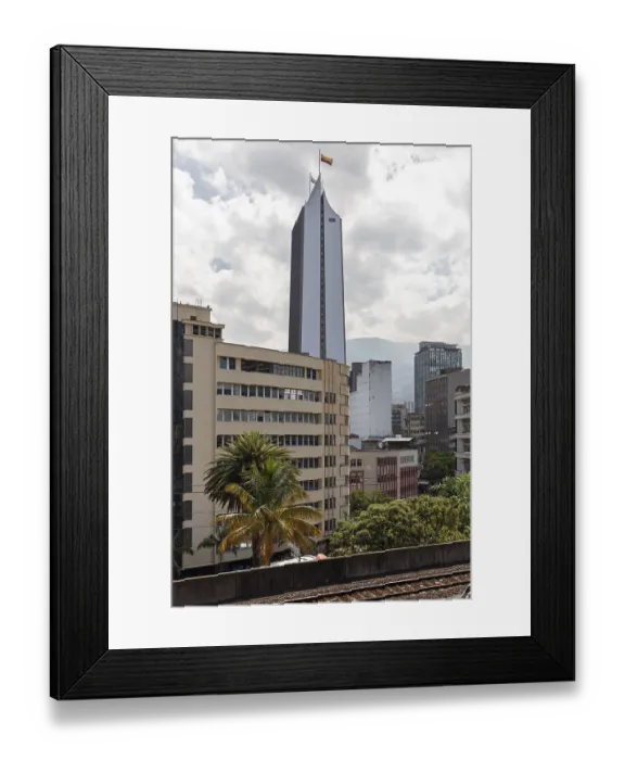 Framed Print : Torre Coltejer, Medellin, Colombia Framed Print : Torre Coltejer, Medellin, Colombia