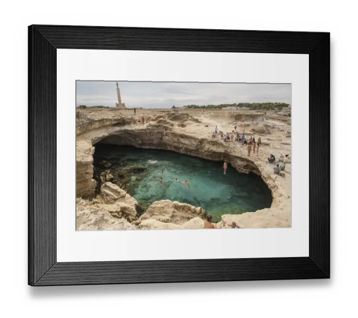 Framed Print : ROCA VECCHIA, ITALY - SEPTEMBER 28