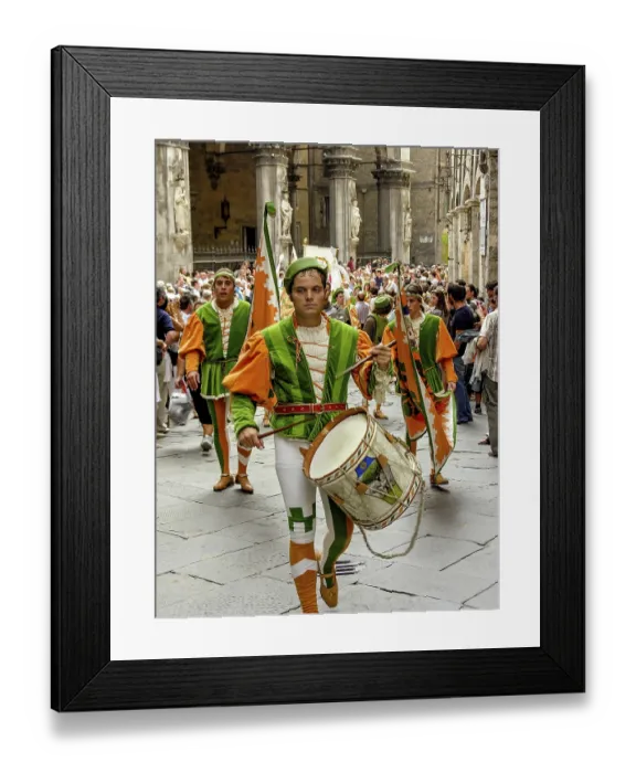 Framed Print : Il Palio di Siena, historical horse race