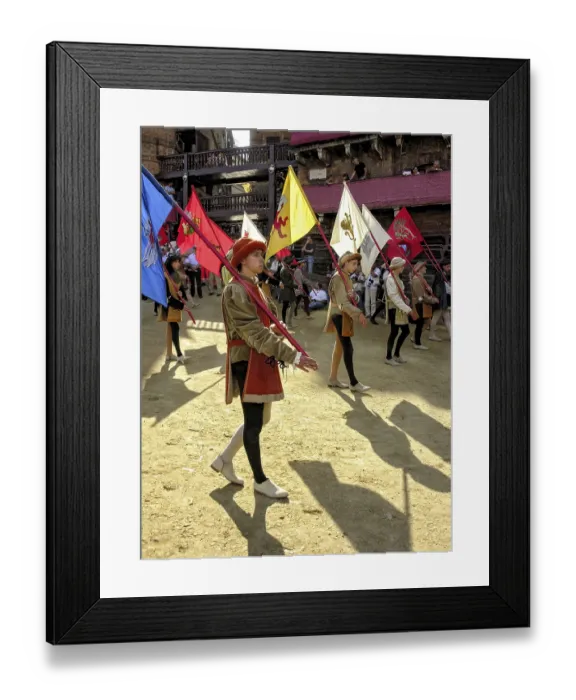 Framed Print : Il Palio di Siena, historical horse race
