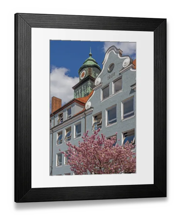Framed Print : Volute gable, secondary school
