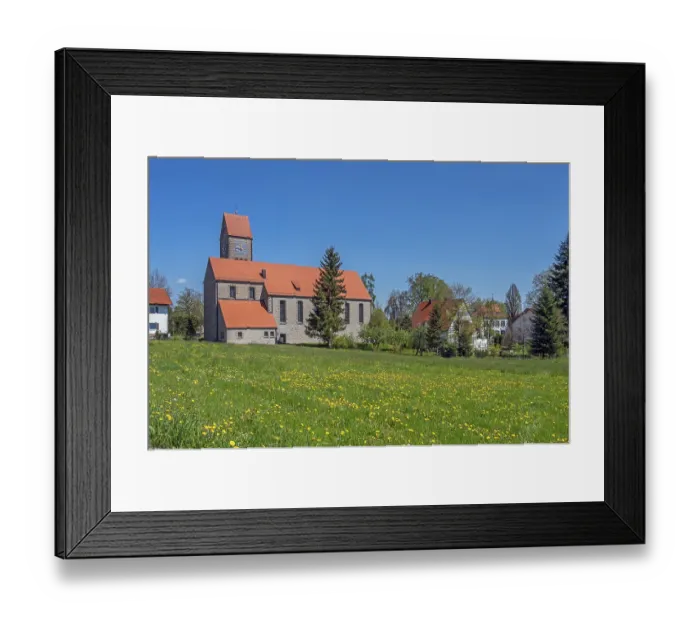 Framed Print : St. Maria is the Catholic parish church