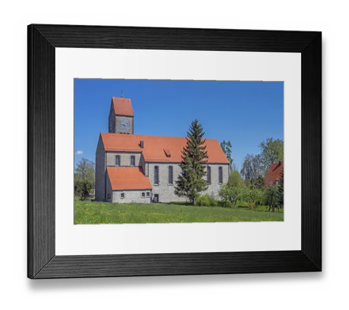 Framed Print : St. Maria is the Catholic parish church