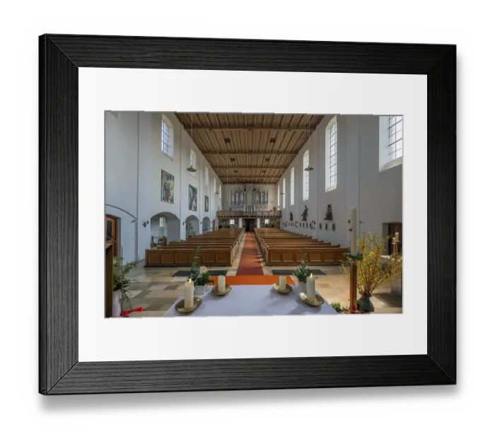 Framed Print : The organ loft, St Mary's is the Catholic parish church Framed Print : The organ loft, St Mary's is the Catholic parish church