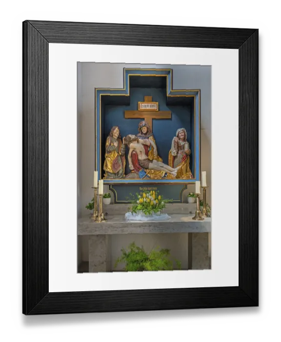 Framed Print : Side altar with the Deposition of Christ Framed Print : Side altar with the Deposition of Christ