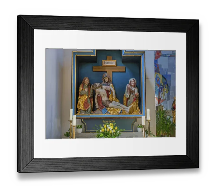 Framed Print : Side altar with the Deposition of Christ Framed Print : Side altar with the Deposition of Christ