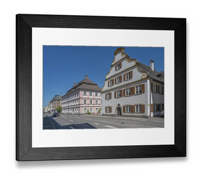 Framed Print : House with volute gable on the SalzstraBe
