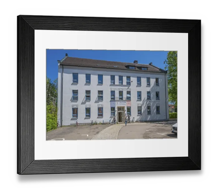 Framed Print : Adult education centre and singing and music school