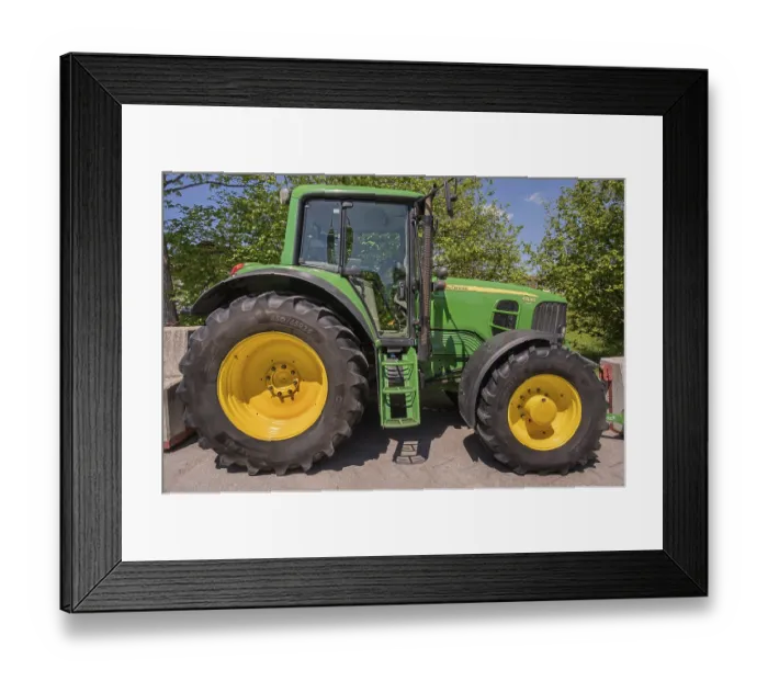 Framed Print : Modern tractor, John Deere 6830 Premium Framed Print : Modern tractor, John Deere 6830 Premium