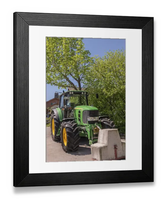 Framed Print : Modern tractor, John Deere 6830 Premium