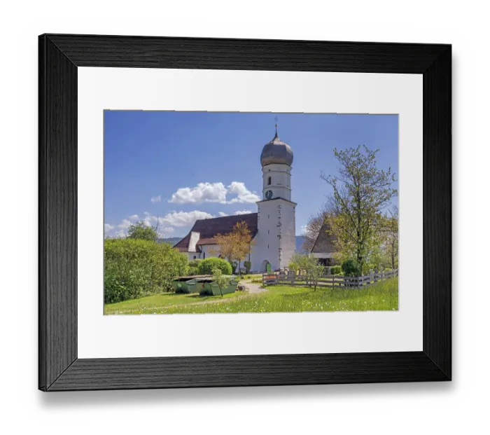 Framed Print : St Peter and Paul is a Roman Catholic parish church in Eckarts near Niedersonthofener See