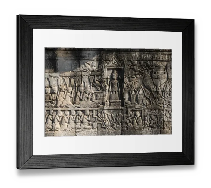 Framed Print : Bayon Temple, Angkor Wat, Angkor Framed Print : Bayon Temple, Angkor Wat, Angkor